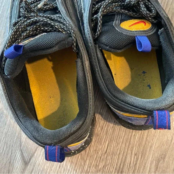 NIKE Air Max 97 ACG Terra Black Blue Yellow Sneakers DB4611-400 - Picture 10 of 13